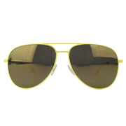 Saint Laurent Men's Yellow Metal Classic 11 Aviator Sunglasses