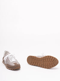 Brunello Cucinelli Women Lamé Calfskin And Suede Runners