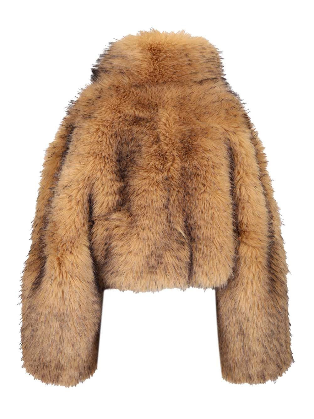 Rotate Women Short Fur Jacket
