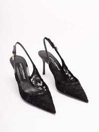 Dolce & Gabbana Women Lace Slingback