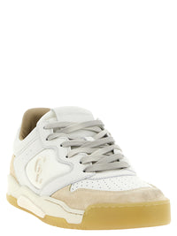 Christian Louboutin Men Beige 'Bsktball 1 Retro' Sneakers