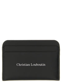 Christian Louboutin Men Black 'Canopy' Card Holder
