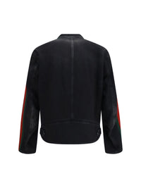 GUCCI Gucci Men Cotton Denim Biker Jacket
