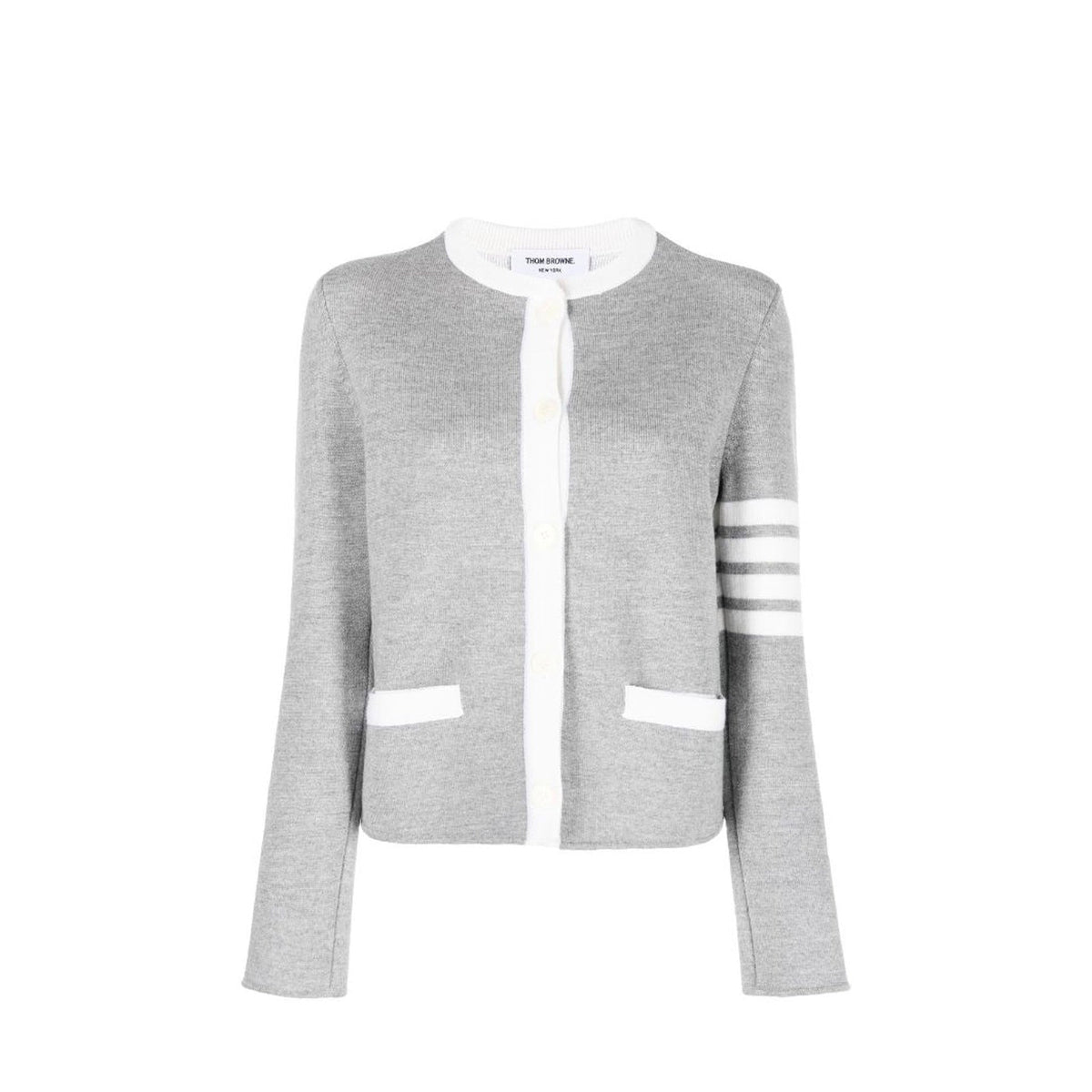 Thom Browne Thom Browne 4- Bar Wool Cardigan Women