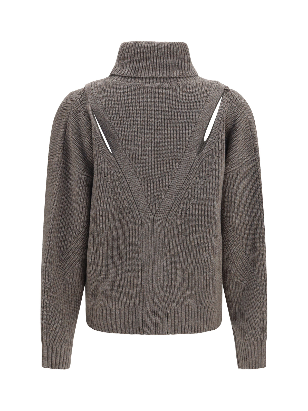 P.A.R.O.S.H. Women High-Neck Sweater With Perforated Shoulders