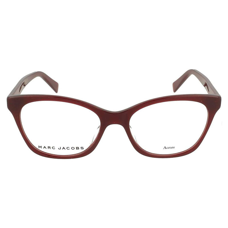 Marc Jacobs Eyeglasses Cat Eye Full Rim, Burgundy Frame and Clear Demo Lenses Lens MARC3790LHF00