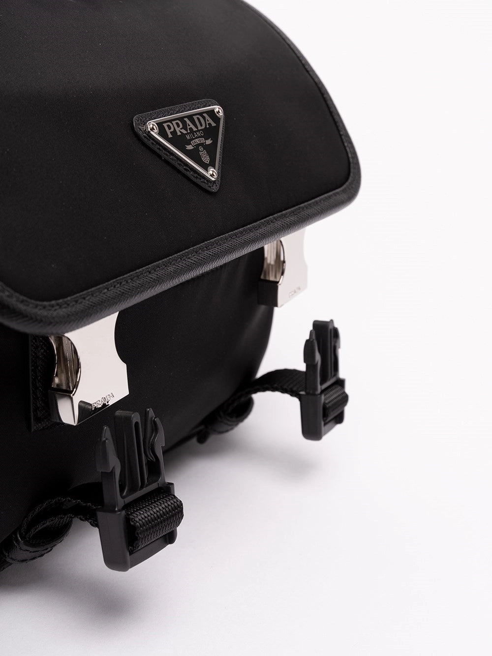 Prada Prada Men Re-Nylon And Saffiano Leather Shoulder Bag
