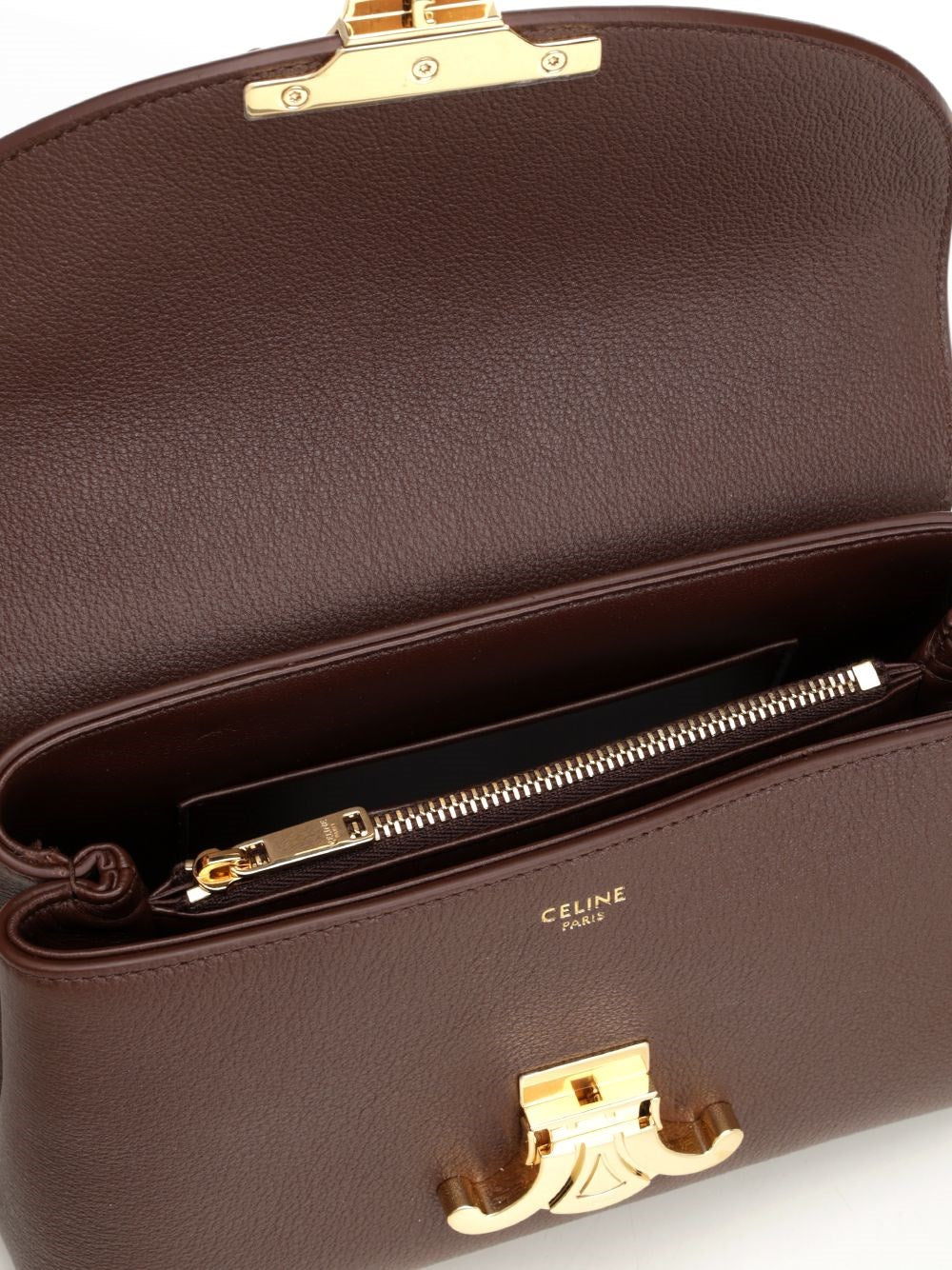 Celine Women Nino Teen Bag In Garnet Leather