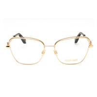Roberto Cavalli Eyeglasses Butterfly Full Rim, Shiny Rose Gold Frame and Clear Demo Lenses Lens VRC069V300V