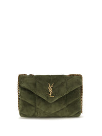 SAINT LAURENT Saint Laurent Women Loulou Puffer Toy Suede Shoulder Bag