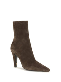 Saint Laurent Women Jill Suede Ankle Boots