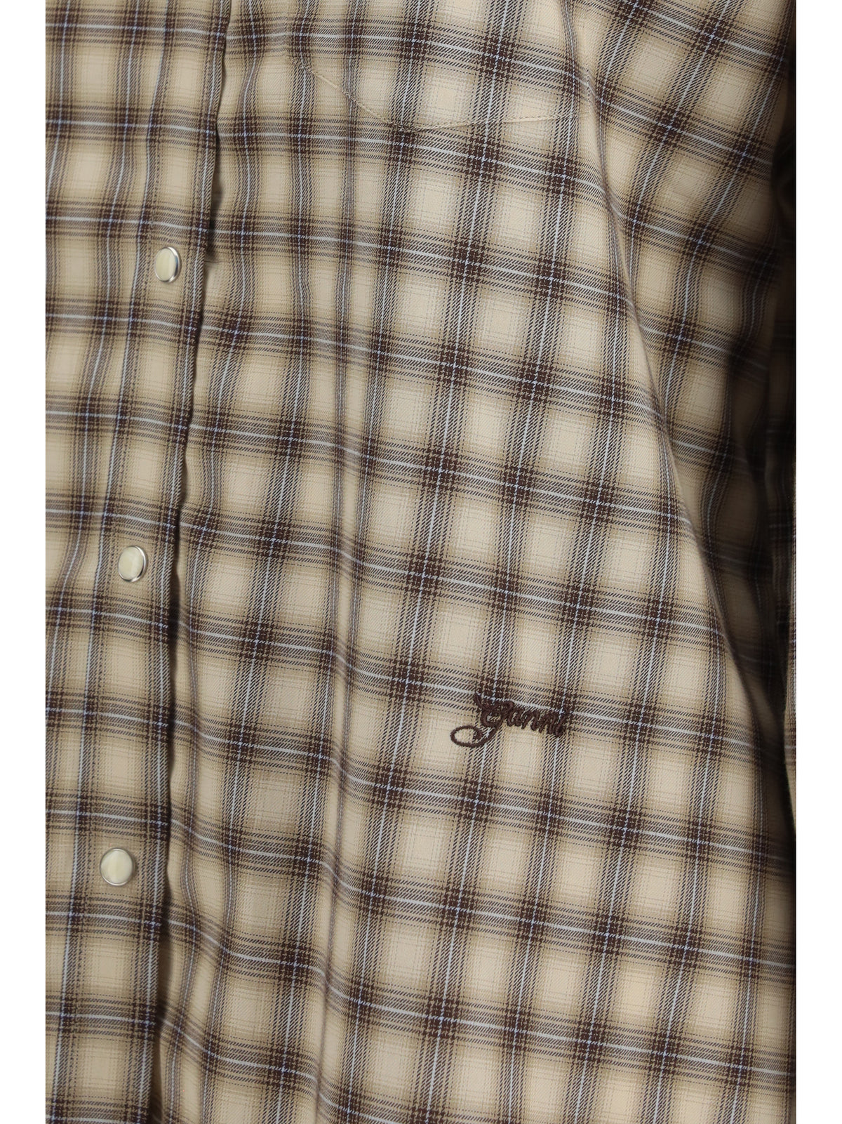 Ganni Women Check Fannel Shirt