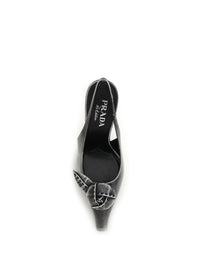 PRADA Prada Women Floral-Detail Leather Slingback Pumps
