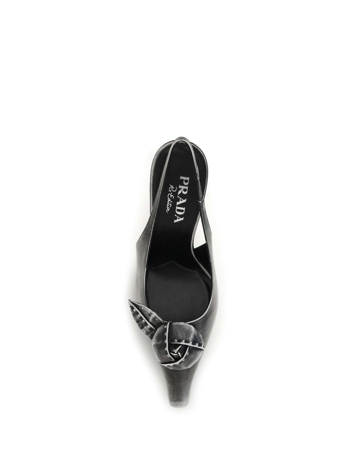 PRADA Prada Women Floral-Detail Leather Slingback Pumps