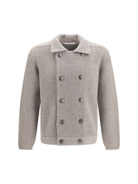 Brunello Cucinelli Men Marina Cardigan In English Rib Cashmere