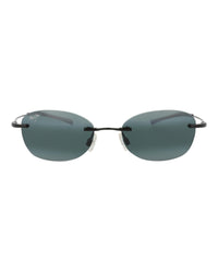 Maui Jim Unisex Round/Oval Black Black Grey Fashion Designer Eyewear