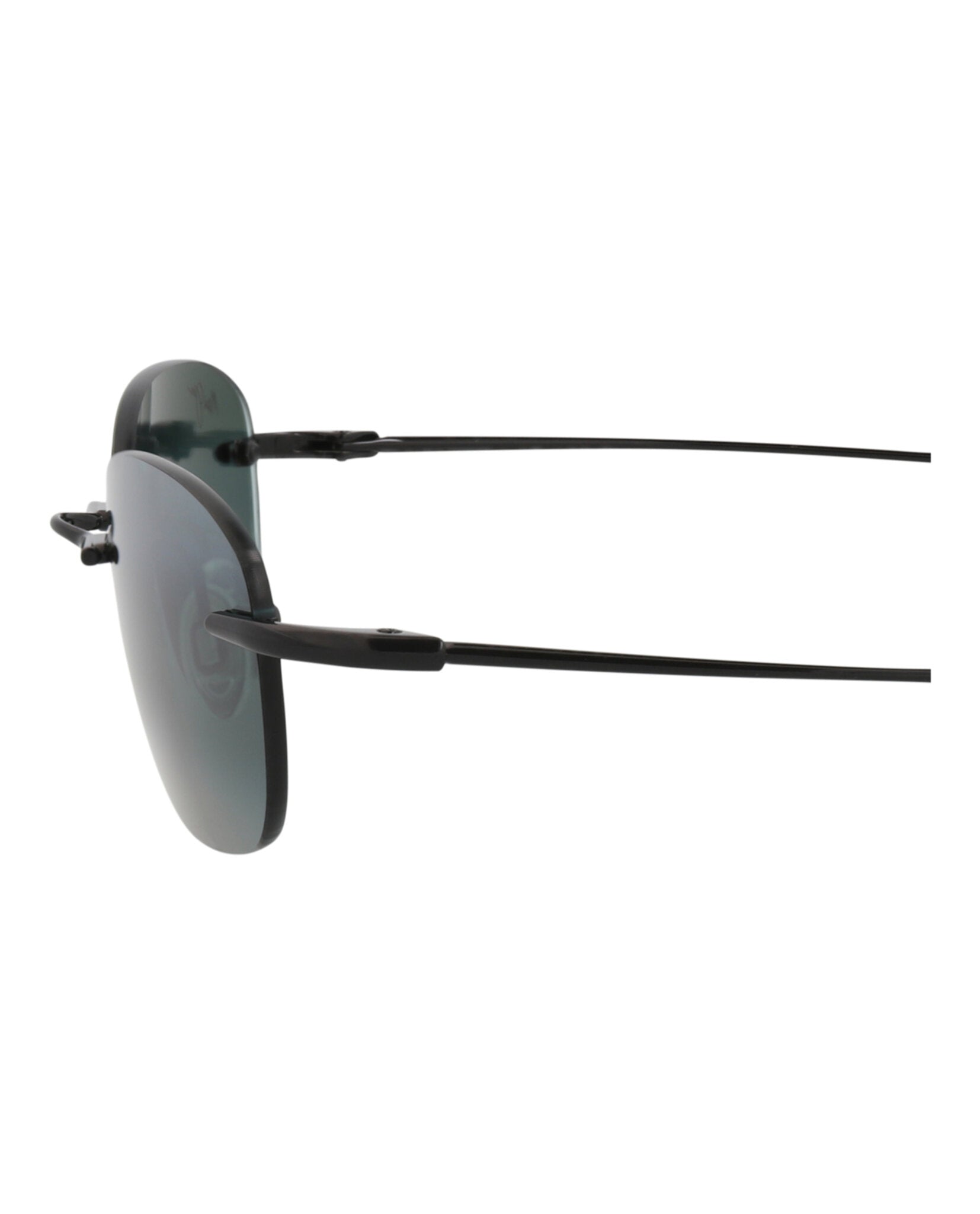 Maui Jim Unisex Round/Oval Black Black Grey Fashion Designer Eyewear