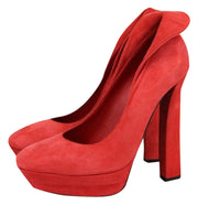 Bottega Veneta Women's Suede Platform Heel Pump 333003