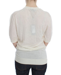 Dolce & Gabbana White 100% Cashmere Women's Sweater