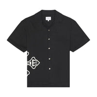 Rhude Men's Cross Logo Snap Shirt