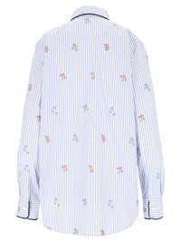 Etro Women Striped Jacquard Cotton Shirt
