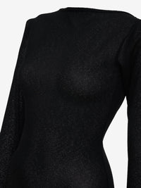 Rhude Rhude Women's Sheer Knit Jersey Dress Black