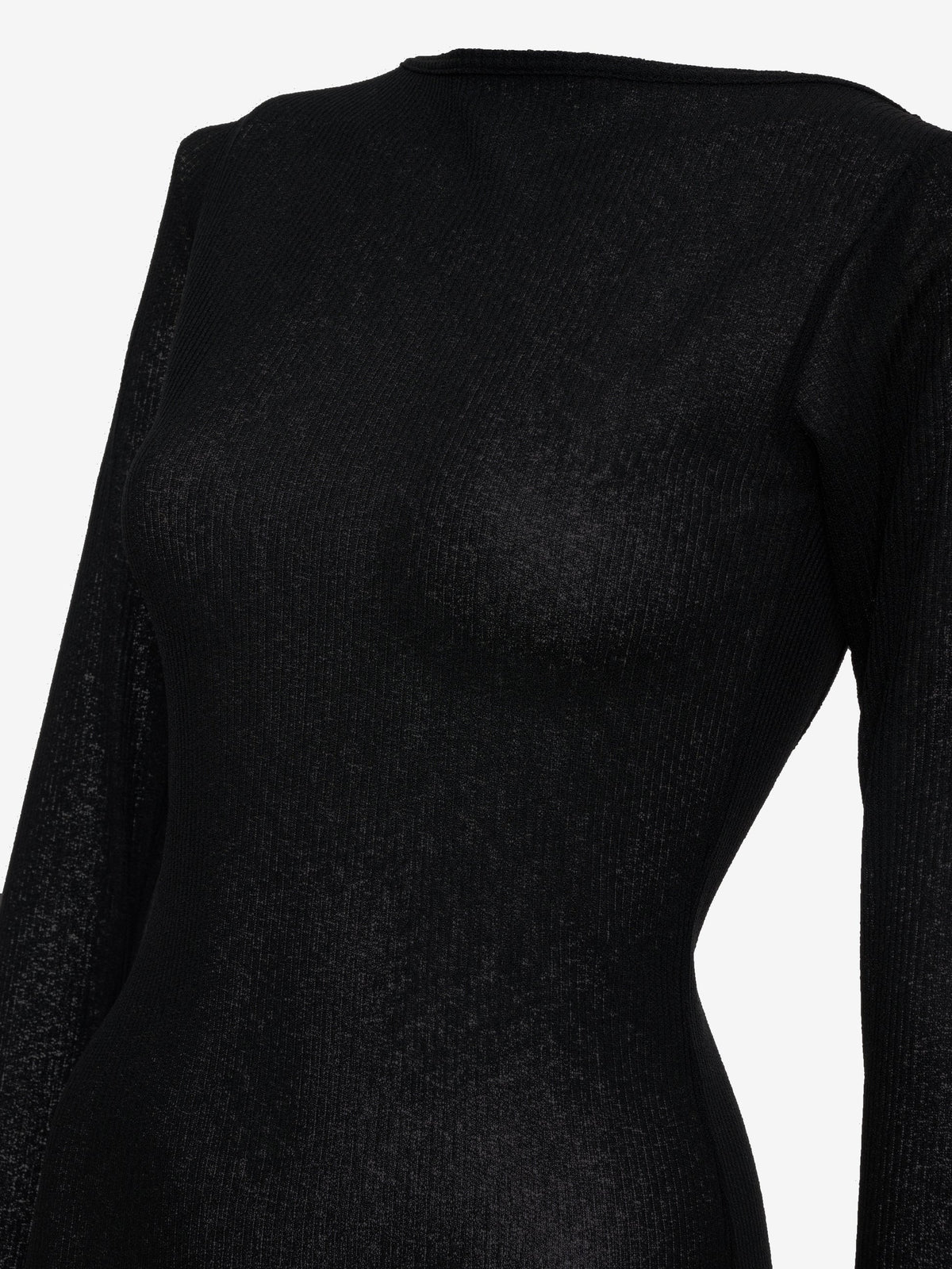 Rhude Rhude Women's Sheer Knit Jersey Dress Black