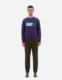 Herno Men's Star Logo Knit Purple Mg000110U-70164-4745