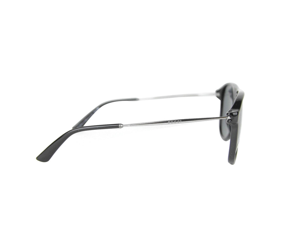 Gucci Unisex Black Metal & Plastic Aviator Sunglasses GG