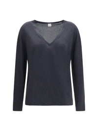Toteme Women V-Neck Cashmere-Blend Sweater