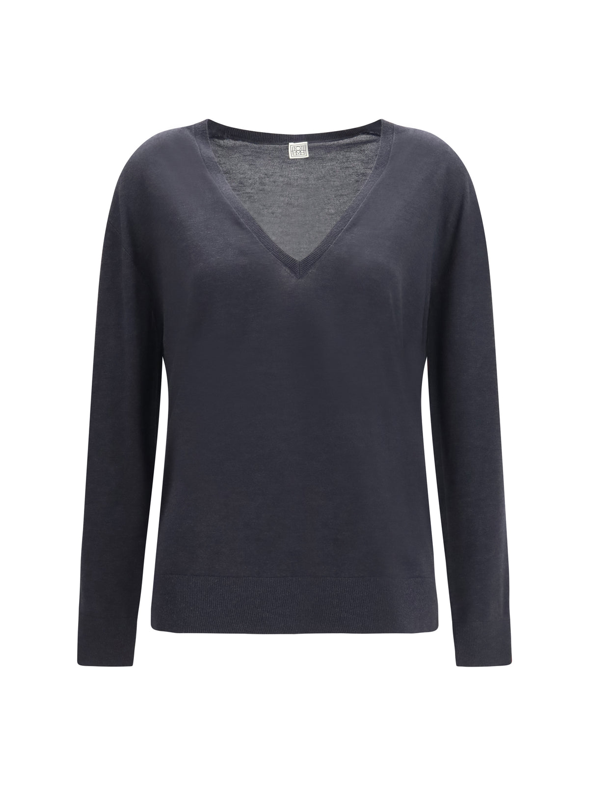 Toteme Women V-Neck Cashmere-Blend Sweater