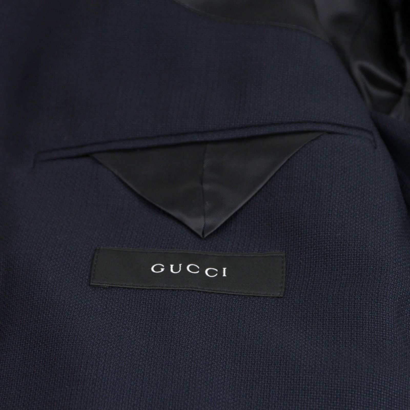 Gucci Men's Panama Blue Wool Gauze Formal 2 Buttons Jacket (G 54 R / US 44 R)