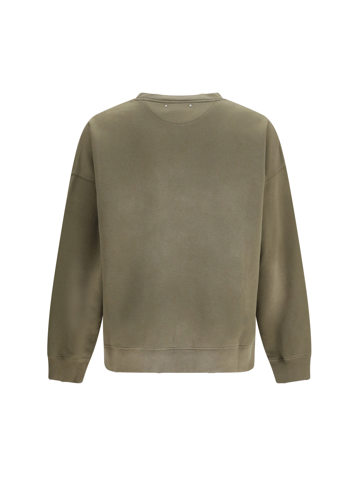 Golden Goose Men Journey Unisex Crew Neck In Garment-Dyed Cotton Fleece