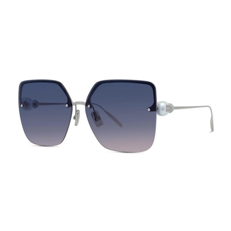 Givenchy Givenchy Sunglasses Butterfly Rimless, Shiny Silver Frame and Purple Gradient Lens GV40110U16Z