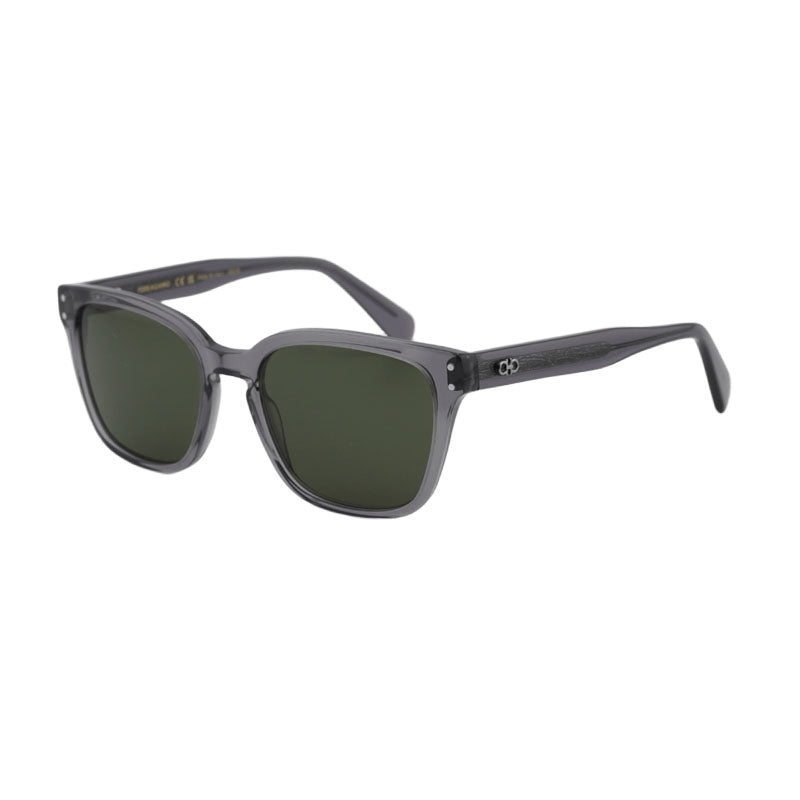 Salvatore Ferragamo Salvatore Ferragamo Sunglasses Square Full Rim, Transparent Grey Frame and Grey Lens SF1040SCP020
