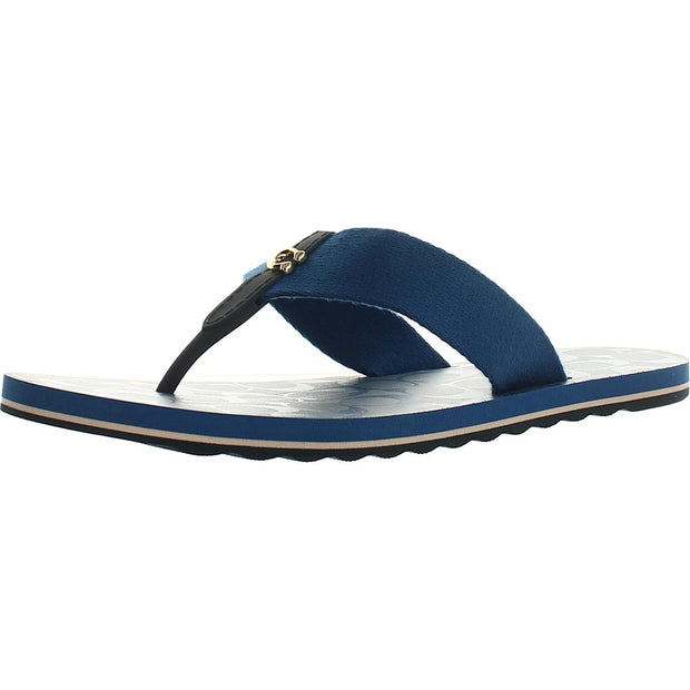 Zoe Webbed Womens Thong Slip On Flip-Flops