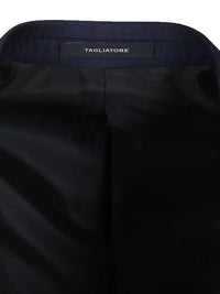Tagliatore Men Blue Pinstripe Suit
