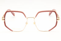 Marc Jacobs Marc Jacobs Eyeglasses Geometric Full Rim, Palladium Silver/Purple Frame and Clear Demo Lenses Lens MJ10920GME00