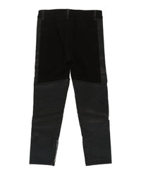 Gucci Boys Faux Leather Mixed Media Pants