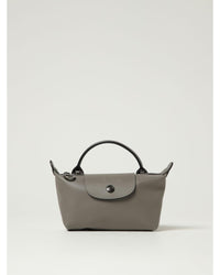 Longchamp Le Pliage Top Handle Snap Bag Women Dove Grey Mini Bags