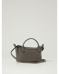 Longchamp Le Pliage Top Handle Snap Bag Women Dove Grey Mini Bags