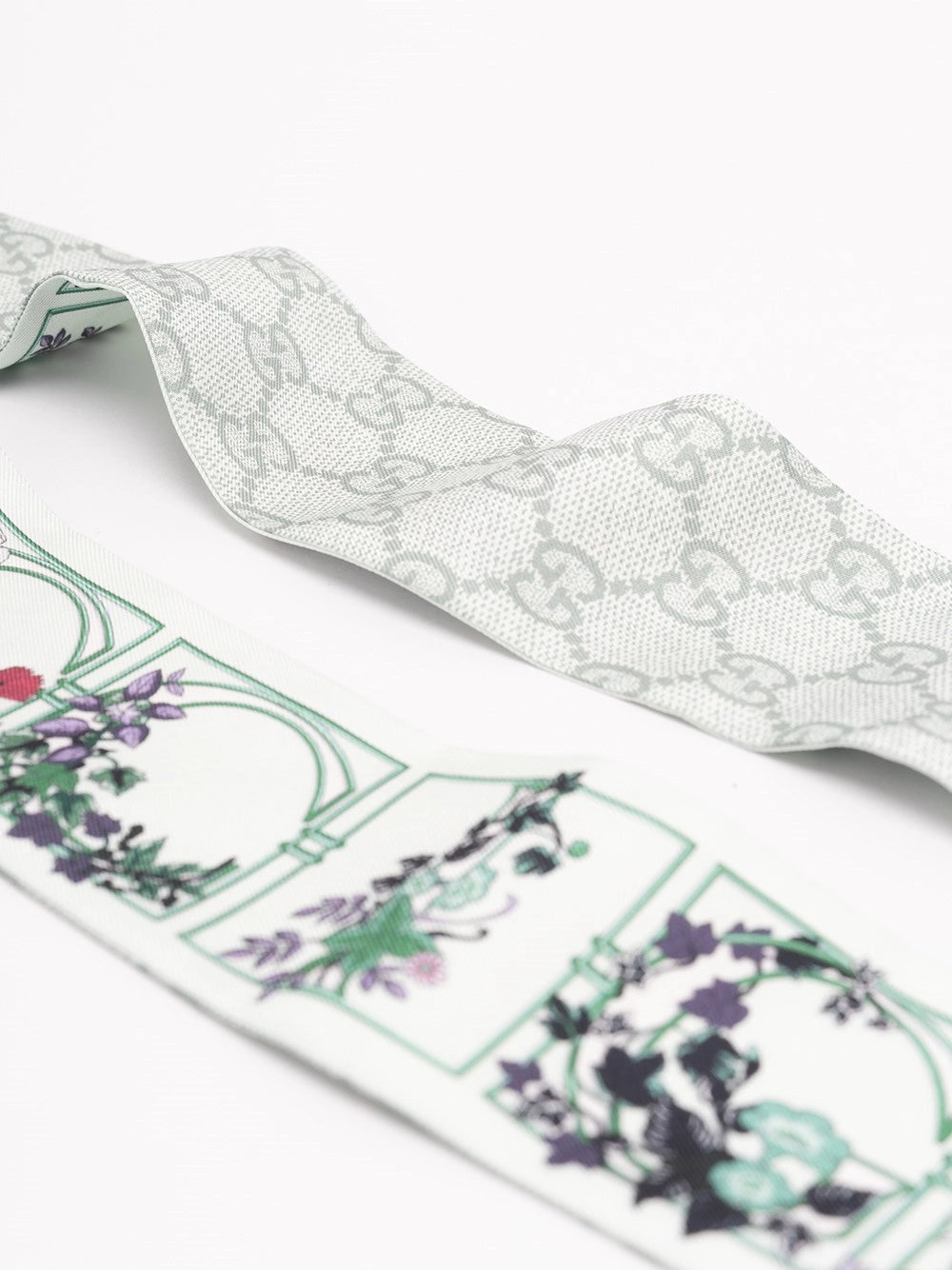 Gucci Women Printed Gg Silk Twill Jaquard Ribbon