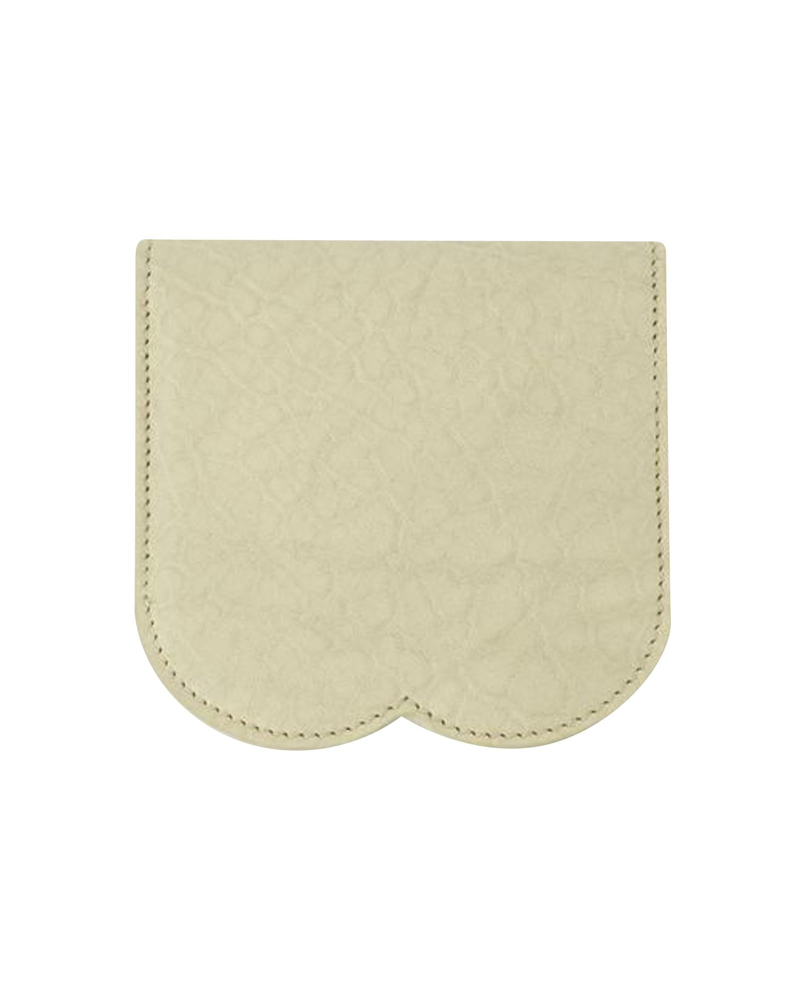Burberry Scalloped Edge Leather Card Holder Women Beige Other ONE SIZE Beige
