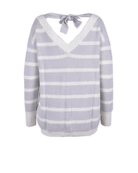 Lorena Antoniazzi Striped VNeck Sweater