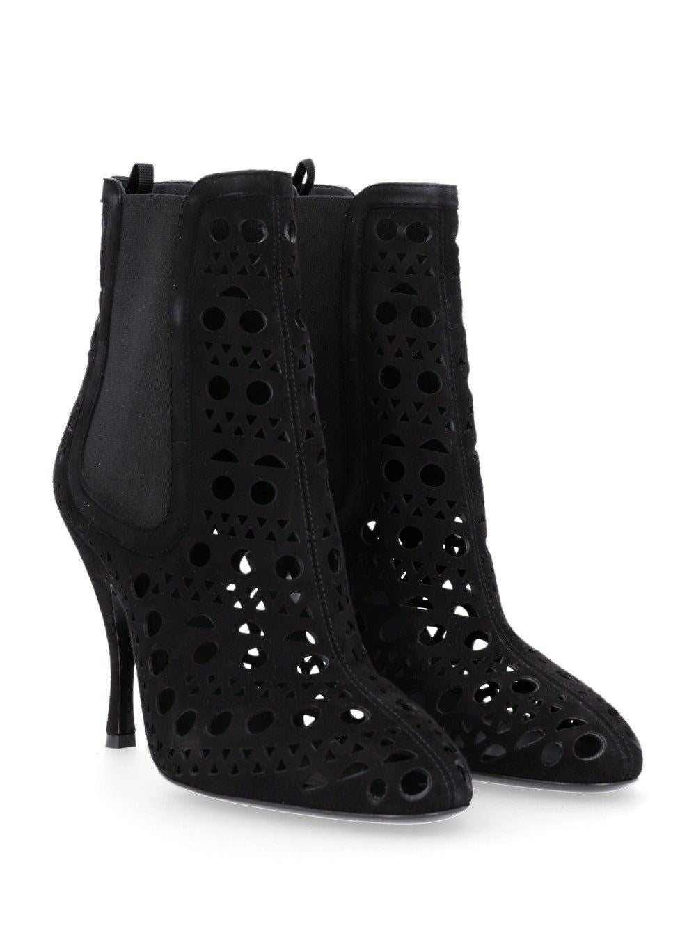 Alaïa Alaïa Women Vienne Perforated Suede Ankle Boots
