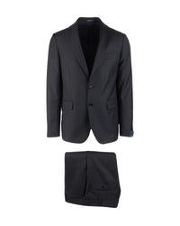 Angelo Nardelli Mens Classic Fit Two-Piece Suit 38r Grey