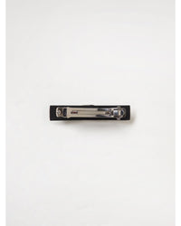 Ferragamo Rhinestone Fabric Barrette Women Black Hair