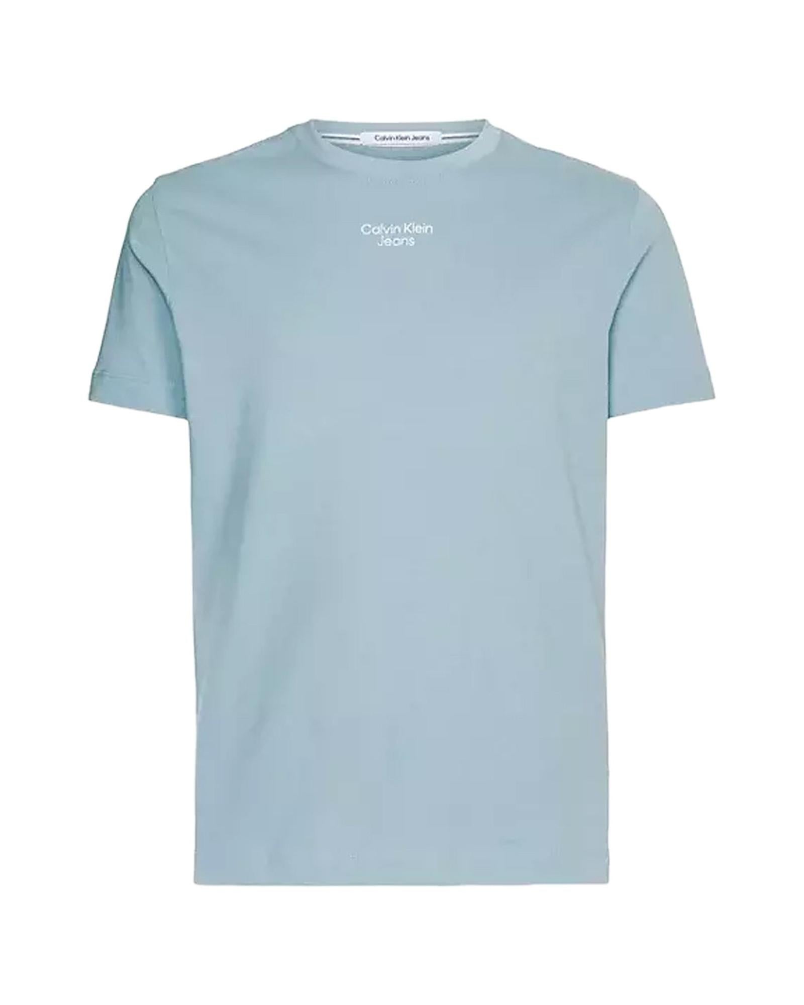 Calvin Klein Jeans Men's T-Shirt Light Blue Regular XXL Light Blue