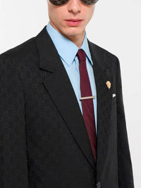 GUCCI Gucci Men Single-Breasted Jacket With "Gg" Weave