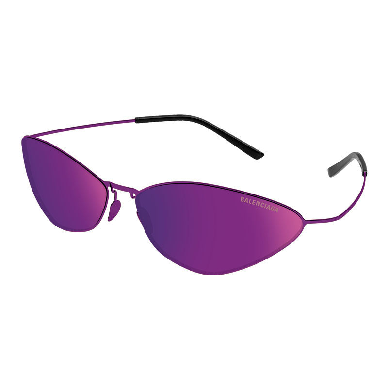 Balenciaga Sunglasses Cat Eye Full Rim, Black Frame and Grey Lens BB0350S001